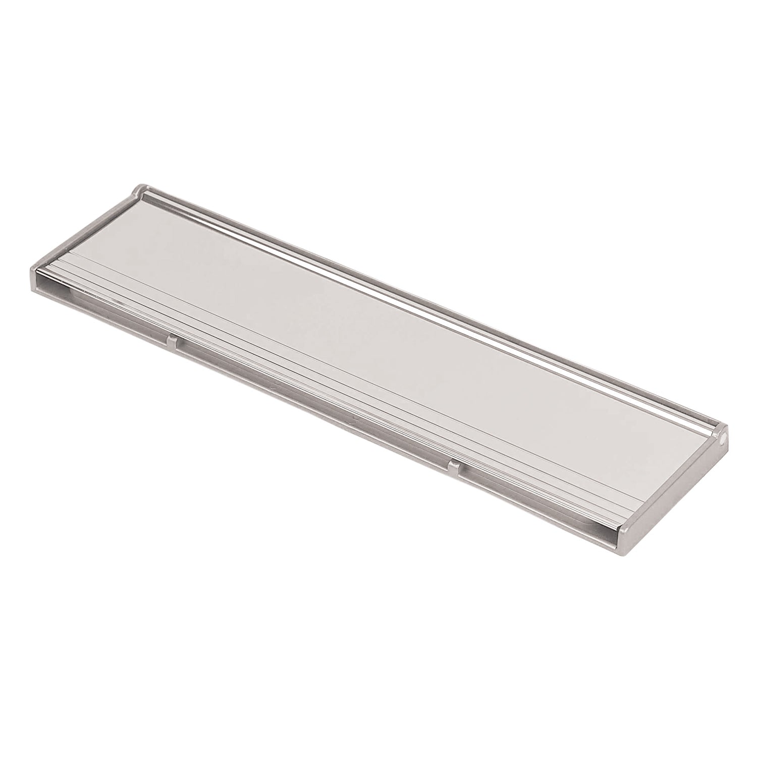 Flat Aluminium Letterbox Draught Excluder – With Flap