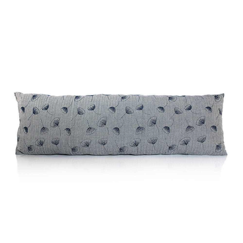 Blue Floral Organic Cotton Door Draught Excluder