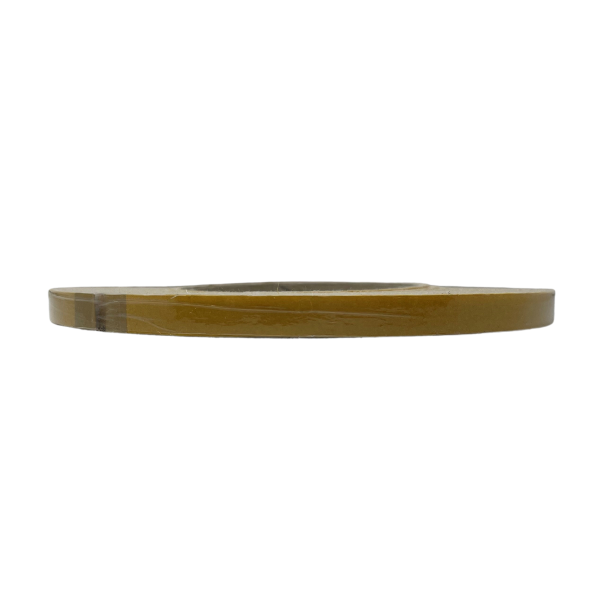 A roll of adhesive tape, shown horizontally against a plain white background.