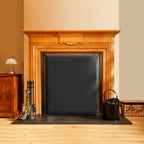 Magnetic Fireplace Draught Excluder in place over fireplace