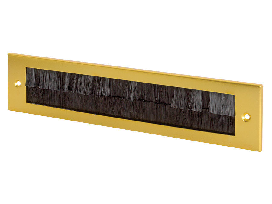 Letterbox Draught Excluder- Without Flap - Gold