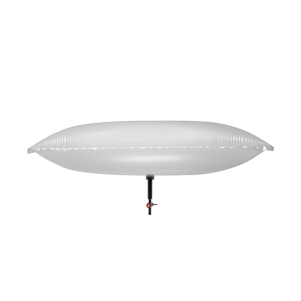 Chimney Balloon® draught excluder - Large 14" x 38" (36 x 97cm) side view