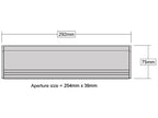 Letterbox Draught Excluder – With Flap - Diagram