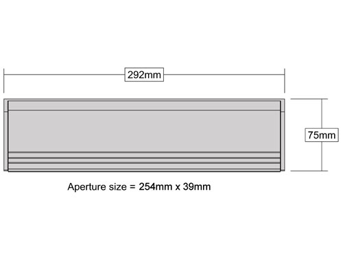 Letterbox Draught Excluder – With Flap - Diagram