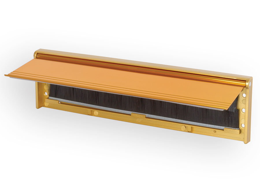 Gold Letterbox Draught Excluder – With Flap