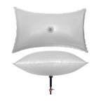 Chimney Balloon® draught excluder - Medium, 24" x 14" (61cm x 36cm) side and top view
