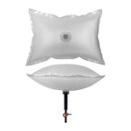 Chimney Balloon® draught excluder - Small, 15" x 9" (38cm x 23cm) top and side view