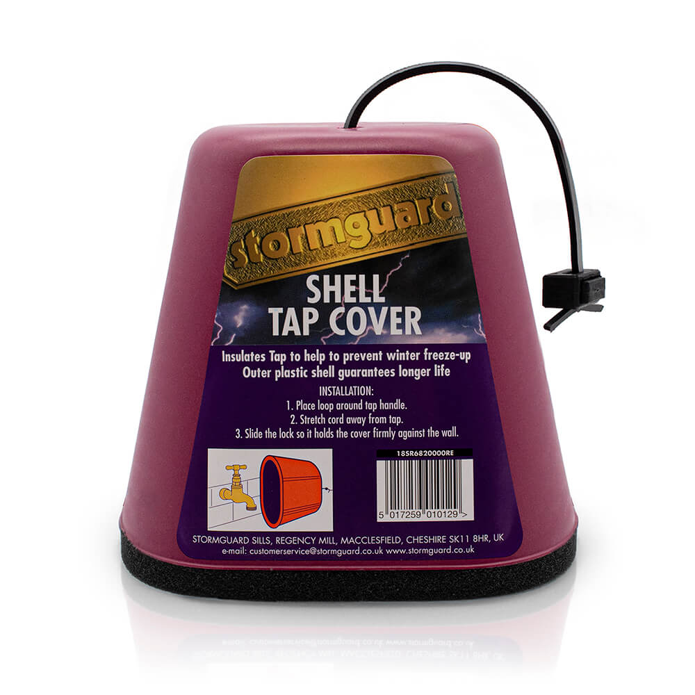 Outside tap insulated cover front